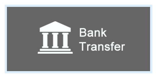 Payment via bank transfer 