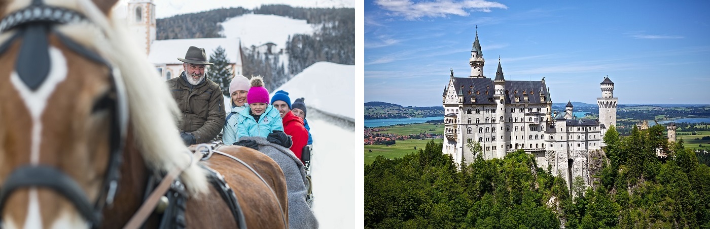 kutschenfahrt schloss neuschwanstein fewo zum glueck